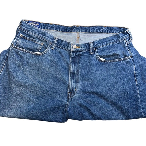 Pendleton Jeans Mens 42X32 Blue Straight High Rise Denim Classic - Picture 2 of 13